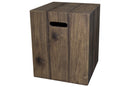 Propane Fire Pit Square 39″ Wood Colour