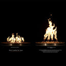 Circular Octagonal Crossfire by Warming Trends Brass Fire Pit Insert Kits - Electronic Ignition