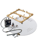 Circular Original Crossfire by Warming Trends Brass Fire Pit Insert Kits - Electronic Ignition