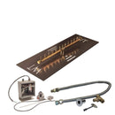 Linear Crossfire by Warming Trends Brass Fire Pit Insert Kits - Electronic Ignition