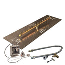 Linear Crossfire by Warming Trends Brass Fire Pit Insert Kits - Electronic Ignition