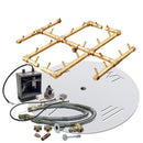 Circular Original Crossfire by Warming Trends Brass Fire Pit Insert Kits - Electronic Ignition