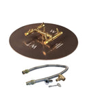 Circular Original Crossfire by Warming Trends Brass Fire Pit Insert Kits - Match Light