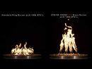 H-Style Crossfire by Warming Trends Brass Fire Pit Insert Kits - Match Light
