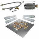 Square Original Crossfire by Warming Trends Brass Fire Pit Insert Kits - Match Light