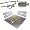 Square Original Crossfire by Warming Trends Brass Fire Pit Insert Kits - Match Light