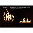 H-Style Crossfire by Warming Trends Brass Fire Pit Insert Kits - Match Light