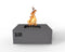 Warming Trends Square AON Steel Fire Pit Table