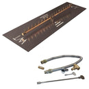 Linear Crossfire by Warming Trends Brass Fire Pit Insert Kits - Match Light