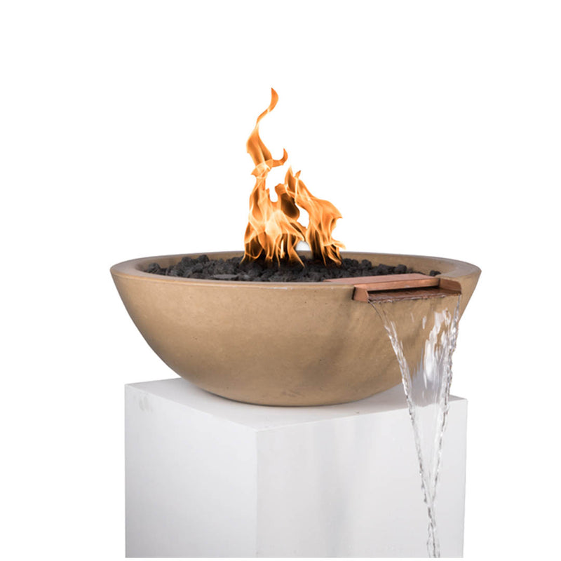 33" Sedona Fire & Water Bowl - Brown Finish