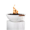 33" Sedona Fire & Water Bowl - White Limestone Finish