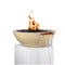 27" Sedona Fire & Water Bowl - Vanilla Finish