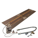 Linear Crossfire by Warming Trends Brass Fire Pit Insert Kits - Electronic Ignition