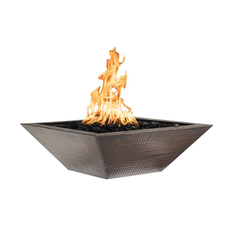 30" Maya Hammered Copper Fire Bowl